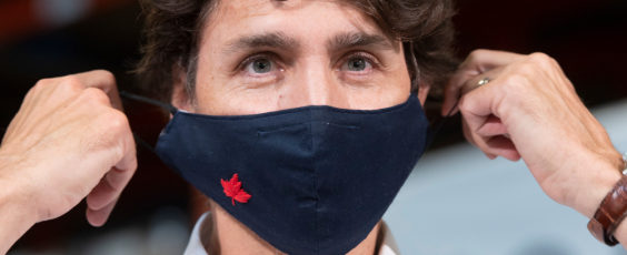 Prime Minister Justin Trudeau face mask National Post | James Alexander Michie