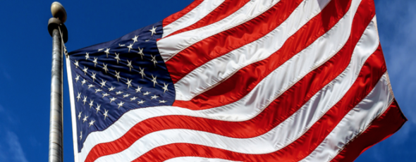 USA Flag The Gold Telegraph | James Alexander Michie